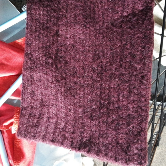 SUPER WARM HEAVY VERA WANG WINTER SWEATER PLUM XL - Picture 5 of 7